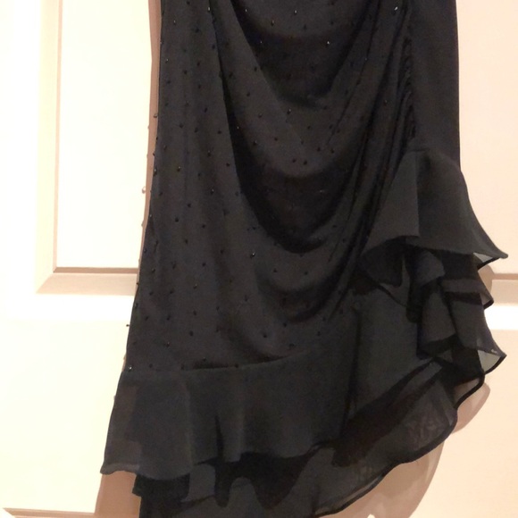 Black caché strapless dress - Picture 5 of 8
